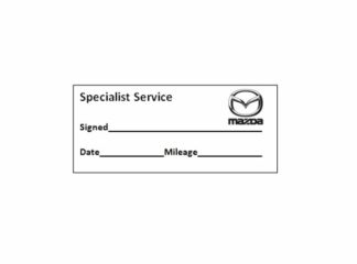 Specialist Service Stamp - Mazda