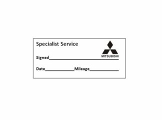 Specialist Service Stamp - Mitsubishi