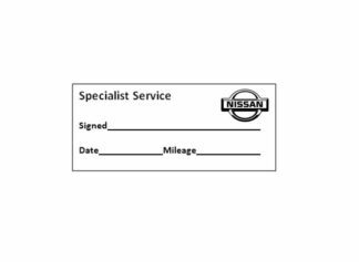 Specialist Service Stamp - Nissan