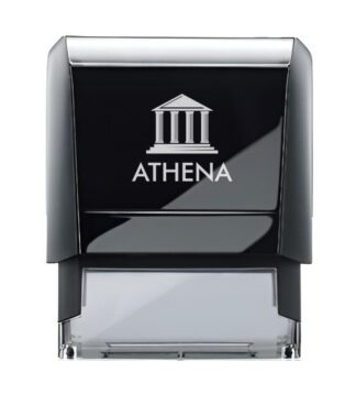 Personalised Self Inking Dater stamp - with 3 lines above and 3 lines below the date 38 x 38 mm 5230D