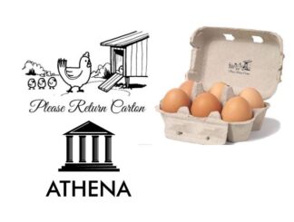 Please Return Carton - 58 x 38mm Egg Box Stamp