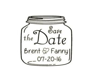 Save the Date - Mason Jar