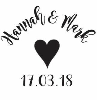 Save the Date - Central Heart 41mm Round