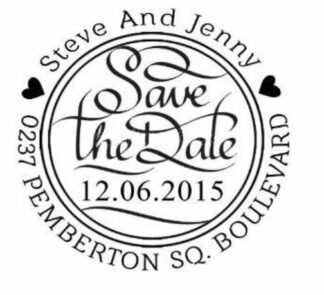 Save the Date - Contemporary 41 mm Round